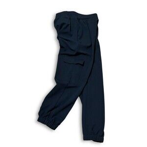 Hunter & Brown Women’s Pull-on Jogger Style Cargo Pants Black Size Large